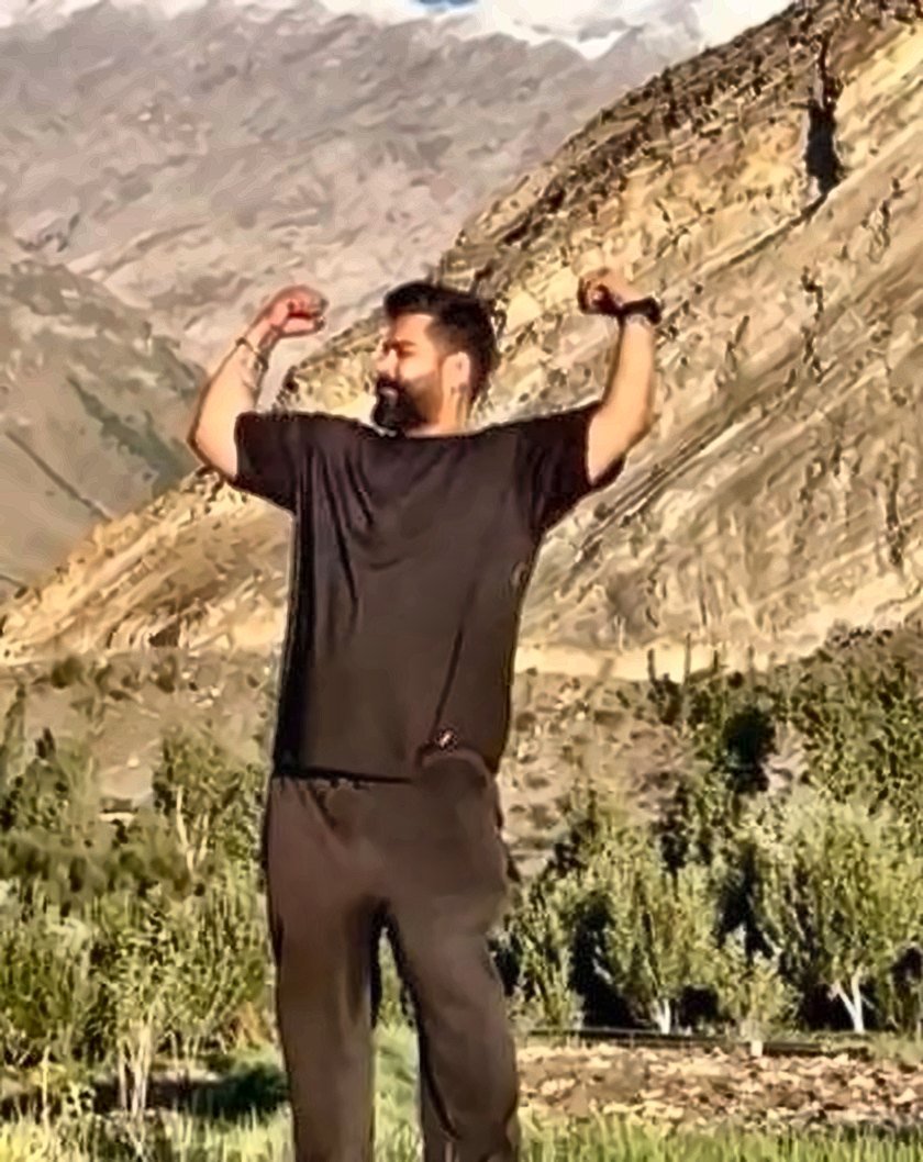 Prince Sethi in a high mountain valley
